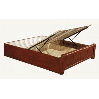 華軒家私金絲檀系列氣動桿高箱床架