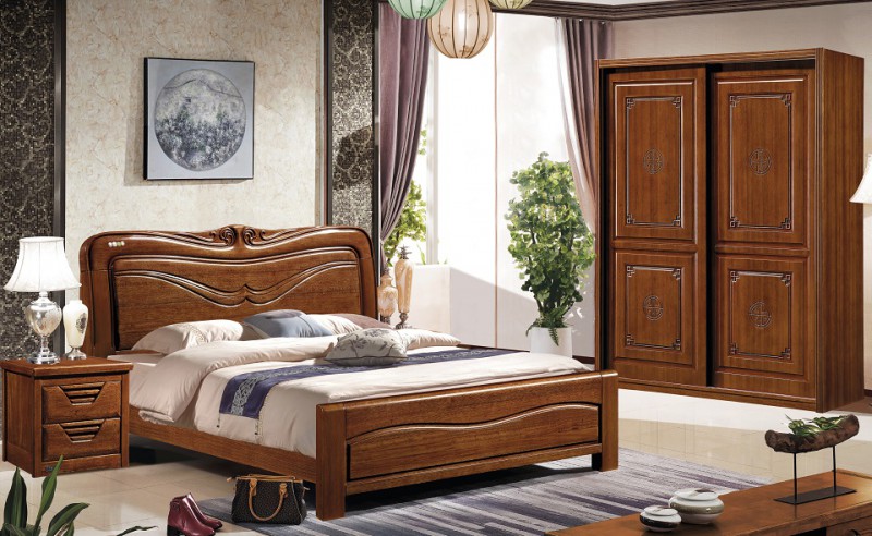 華軒家私胡桃木系列大床99#