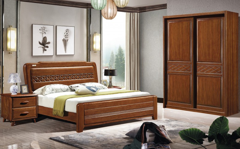 華軒家私胡桃木系列大床89#