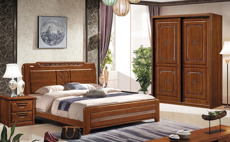 華軒家私胡桃木系列大床85#