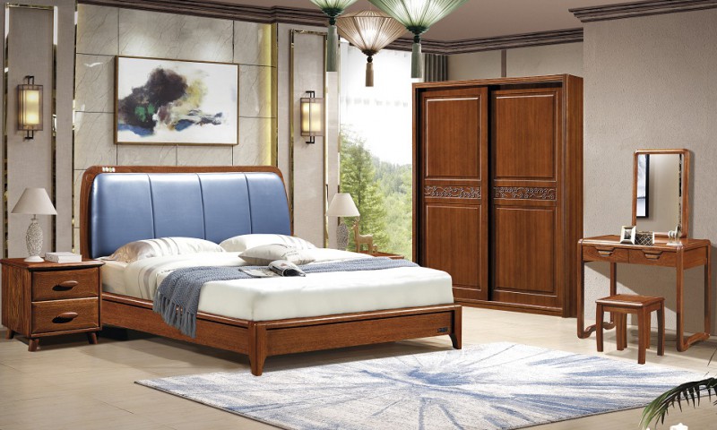 華軒家私胡桃木系列大床62#