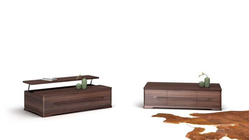 意式風(fēng)范系列家具：長(zhǎng)茶幾HK-03A