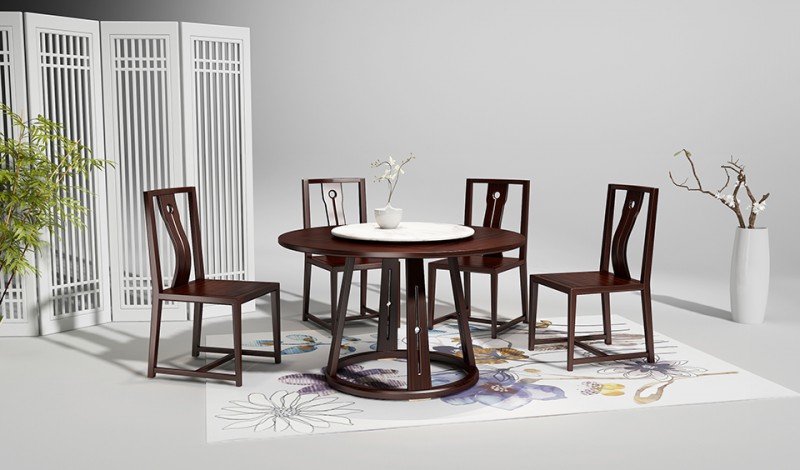 衛府里新中式圓餐臺01