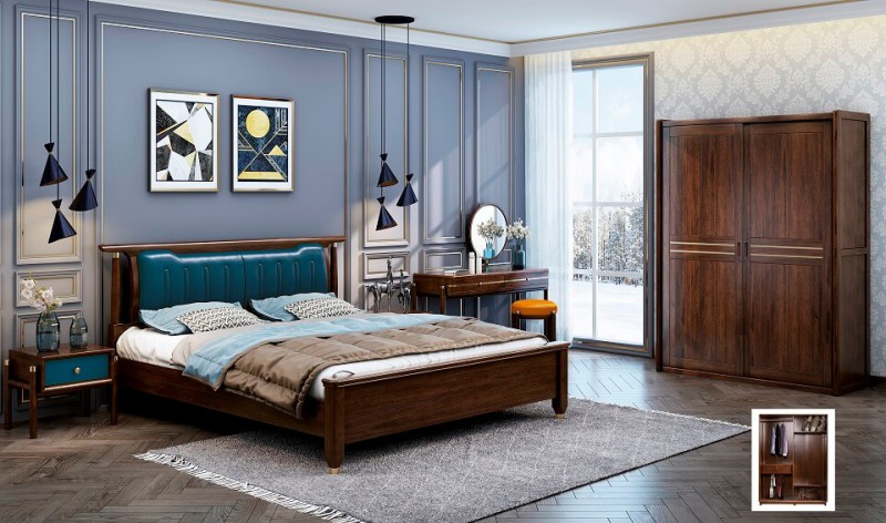 輕奢新中式系列大床801#