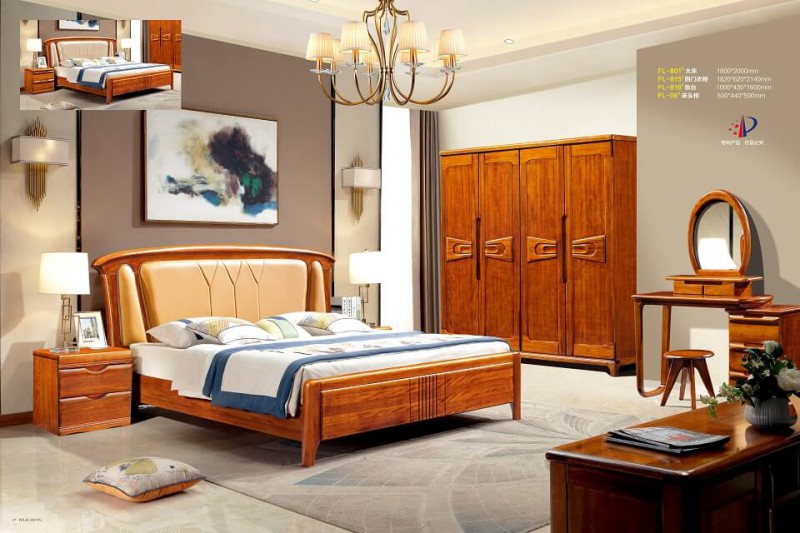 芙萊木屋金絲檀木FL-801#大床3