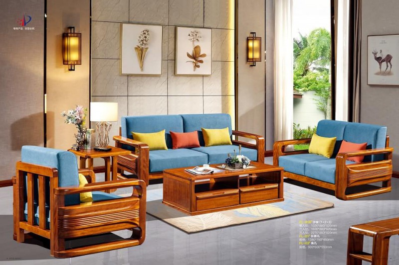 芙萊木屋金絲檀木FL-818#（1+2+3）沙發