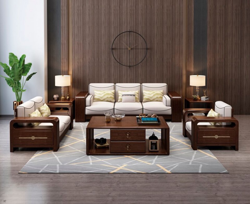 今晨至家輕奢新中式沙發(fā)105#（1+2+3）