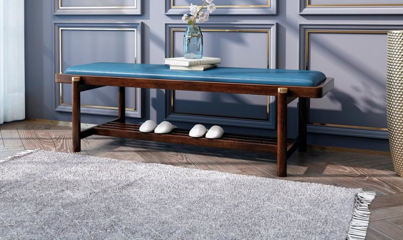 今晨至家輕奢新中式床尾凳01#