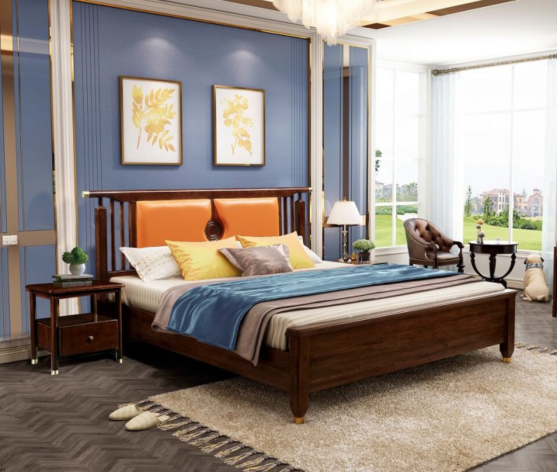 今晨至家輕奢新中式大床810#