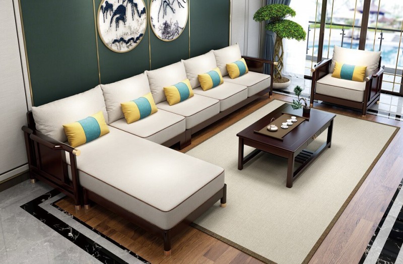 新中式轉(zhuǎn)角沙發(fā)988貴妃#