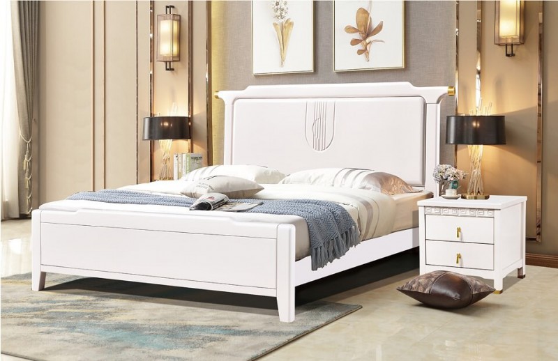 友億佳橡木大床5811#（白色）