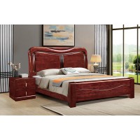 友億佳金絲檀木大床C620#（紫金檀色）