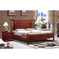 友億佳金絲檀木大床5195#（紫金檀色）