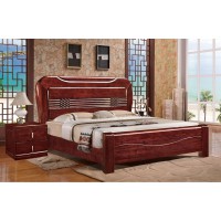 友億佳金絲檀木大床1921#（紫金檀色）