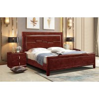 友億佳金絲檀木大床1906#（紫金檀色）