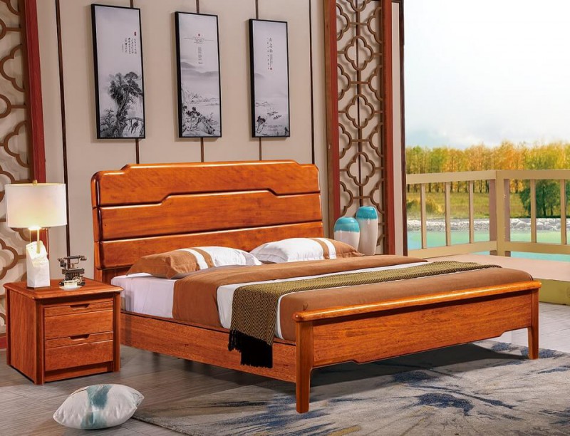友億佳金絲檀木大床5286#