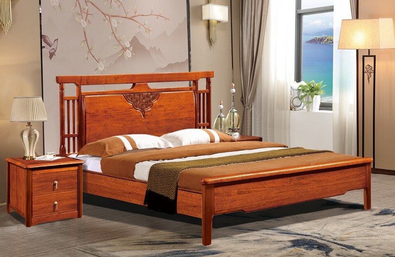 友億佳金絲檀木大床5196#