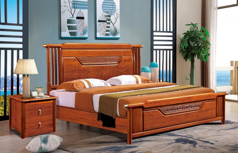 友億佳金絲檀木大床5198#