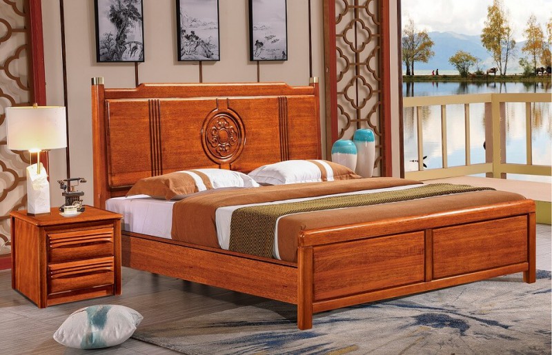 友億佳金絲檀木大床A1018#