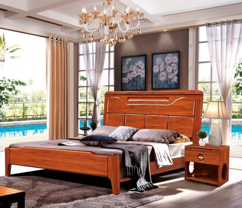 友億佳金絲檀木大床1905#