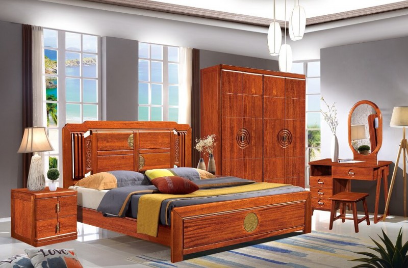 友億佳金絲檀木大床638#