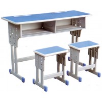 雙人雙柱課桌凳ZY106