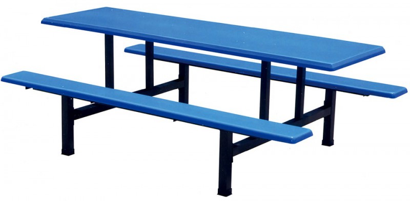 八位玻璃鋼長條餐桌ZY55