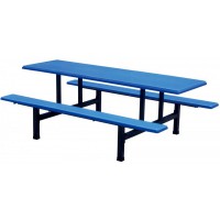 八位玻璃鋼長條餐桌ZY55