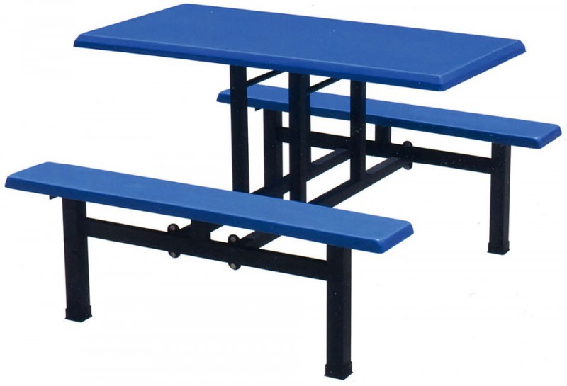 四位玻璃鋼長條餐桌ZY53