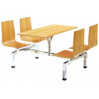 四位不銹鋼連體餐桌ZY49