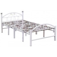 白 高檔四折（40方管雙腿加固）折疊床ZY23