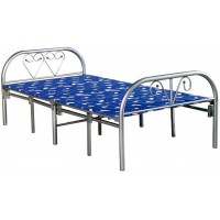 四折銀白（38圓加固）折疊床ZY21