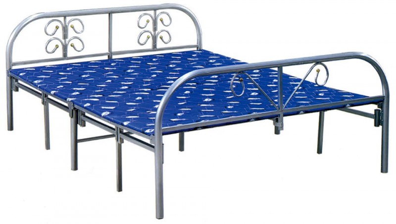 四折銀白（38圓加固）折疊床ZY20