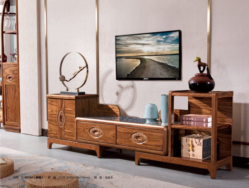 益木春實木電視地柜C-1833#（伸縮）