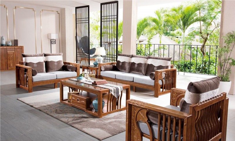 益木春實木沙發6801#