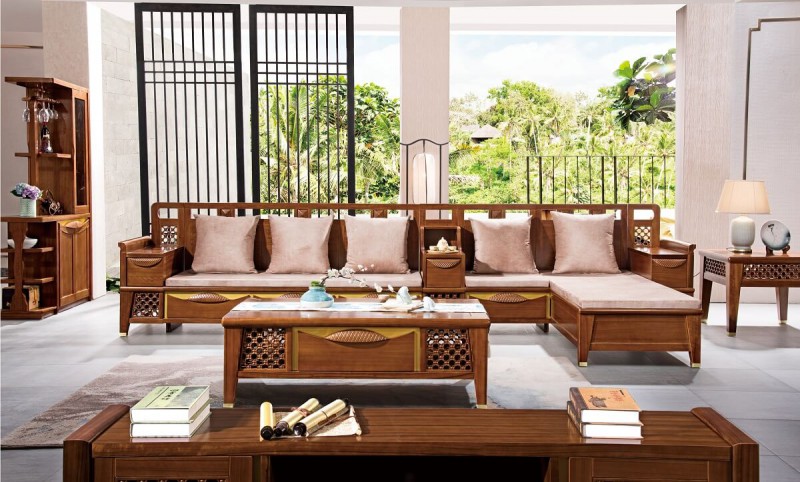 益木春實木沙發6809#