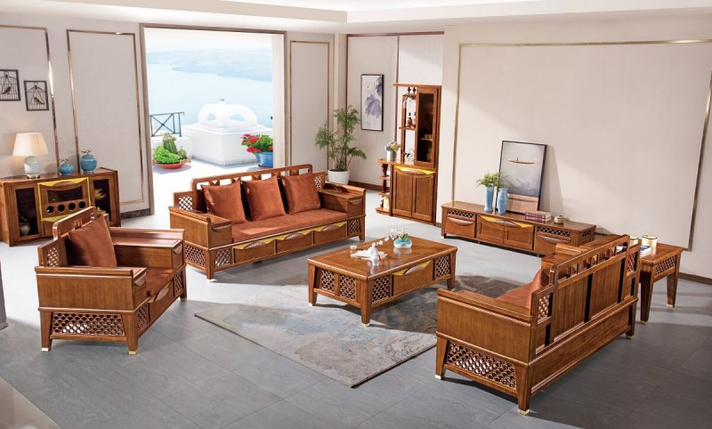 益木春實木沙發6811#