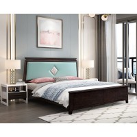 宣輝家具床XH831#02（黑紫檀+朦朧綠）