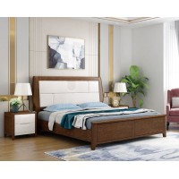 宣輝家具床XH829#（胡桃色+米白色）
