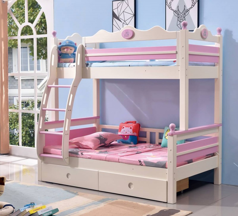 掛梯子母床605#(粉+白)