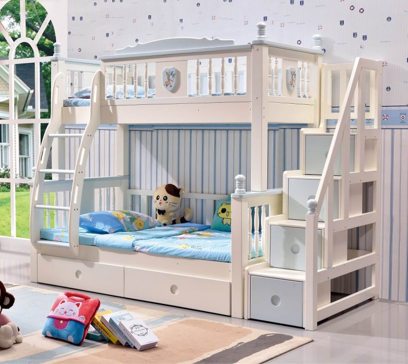 踏步子母床(綠+白)