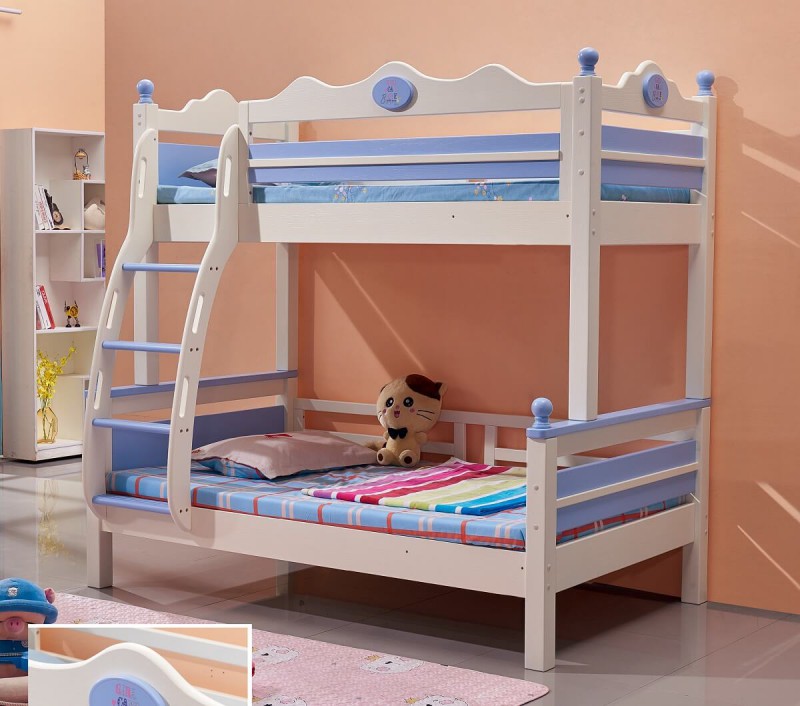 小書丞掛梯子母床605#（藍+白）