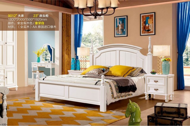 潤潼新美式家具9012#大床
