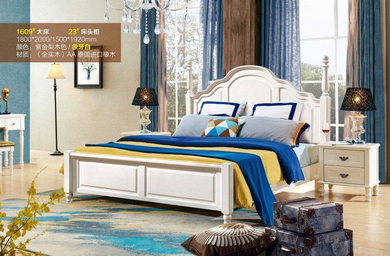 潤潼新美式家具1609#大床