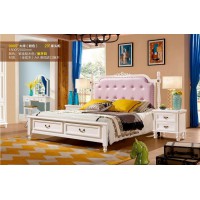 潤(rùn)潼新美式家具9005#大床（粉色）