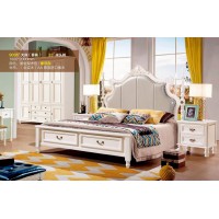 潤潼新美式家具9006#大床（香檳）