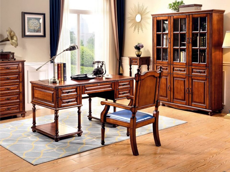 潤(rùn)潼新美式家具510#書桌