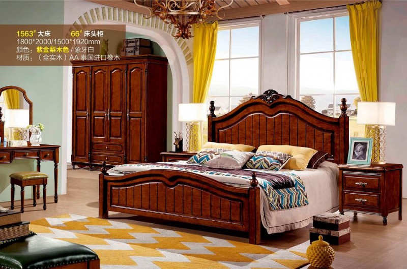 潤潼新美式家具1563#大床