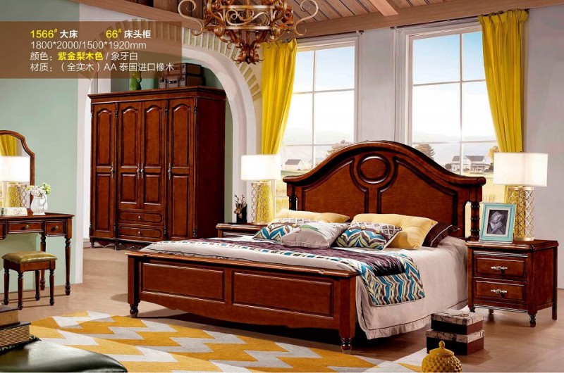 潤潼新美式家具1566#大床