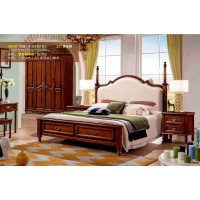 潤潼新美式家具9009#大床（米色科技布）